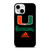 MIAMI HURRICANES ADIDAS iPhone 13 Mini Case