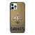 NEW ORLEANS SAINTS LOGO AND BACKGROUND iPhone 12 Pro Case