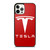 TESLA MOTORS RED LOGO iPhone 12 Pro Case