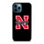 NEBRASKA HUSKERS UNIVERSITY FOOTBALL TEAM LOGO iPhone 12 Pro Max Case