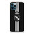 REAL MADRID FC LOGO BLACK WHITE iPhone 12 Pro Max Case