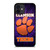 CLEAMSON TIGERS FOOTBALL LOGO PURPLE iPhone 12 Mini Case