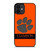 CLEMSON TIGERS UNIVERSITY PAW LOGO iPhone 12 Mini Case