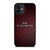 COACH NEW YORK LOGO RED LEATHER iPhone 12 Mini Case