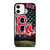 BOSTON RED SOX BASEBALL USA FLAH iPhone 12 Case