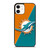 MIAMI DOLPHINE LOGO MASCOT iPhone 12 Case