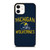 MICHIGAN WOLVERINES FOOTBALL HELMET iPhone 12 Case
