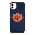 AUBURN TIGERS FOOTBALL CARBON BLUE LOGO iPhone 11 Case
