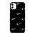 BLACK NIKE LOGO PATTERN iPhone 11 Case