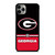 GEORGIA BULDOGS STRIPS iPhone 11 Pro Max Case