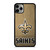 NEW ORLEANS SAINTS LOGO AND BACKGROUND iPhone 11 Pro Max Case