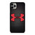 UNDER ARMOUR BLACK SYMBOL RED iPhone 11 Pro Max Case