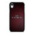 COACH NEW YORK LOGO RED LEATHER iPhone XR Case