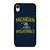 MICHIGAN WOLVERINES FOOTBALL HELMET iPhone XR Case
