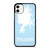 FROZEN LIGHT BLUE SILHOUETTE iPhone 11 Case
