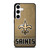 NEW ORLEANS SAINTS LOGO AND BACKGROUND Samsung Galaxy S24 Case