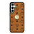 MCM WORLD WIDE BROWN LEATHER EMBLEM Samsung Galaxy S23 FE Case