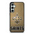NEW ORLEANS SAINTS LOGO AND BACKGROUND Samsung Galaxy S23 FE Case