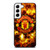 MANCHESTER UNITED FOOTBALL CLUB ON FIRE Samsung Galaxy S22 Case