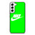 NIKE LOGO IN GREEN Samsung Galaxy S22 Case