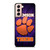 CLEAMSON TIGERS FOOTBALL LOGO PURPLE Samsung Galaxy S21 Case