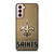 NEW ORLEANS SAINTS LOGO AND BACKGROUND Samsung Galaxy S21 Case