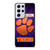 CLEAMSON TIGERS FOOTBALL LOGO PURPLE Samsung Galaxy S21 Ultra Case