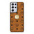 MCM WORLD WIDE BROWN LEATHER EMBLEM Samsung Galaxy S21 Ultra Case