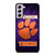 CLEAMSON TIGERS FOOTBALL LOGO PURPLE Samsung Galaxy S21 FE Case