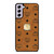 MCM WORLD WIDE BROWN LEATHER EMBLEM Samsung Galaxy S21 FE Case