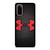 UNDER ARMOUR BLACK SYMBOL RED Samsung Galaxy S20 Case