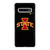 IOWA STATE FOOTBALL BLACK WALLPAPER Samsung Galaxy S10 Case