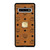 MCM WORLD WIDE BROWN LEATHER EMBLEM Samsung Galaxy S10 Case