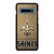 NEW ORLEANS SAINTS LOGO AND BACKGROUND Samsung Galaxy S10 Plus Case