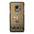 NEW ORLEANS SAINTS LOGO AND BACKGROUND Samsung Galaxy S9 Case