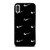 BLACK NIKE LOGO PATTERN iPhone X / XS Case