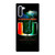 UM MIAMI HURRICANES NFL THUNDER Samsung Galaxy Note 10 Case
