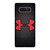 UNDER ARMOUR BLACK SYMBOL RED Samsung Galaxy Note 8 Case