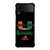 MIAMI HURRICANES ADIDAS Samsung Galaxy Z FLip4 5G Case Cover