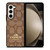 COACH NEW YORK PATTERN BROWN Samsung Galaxy Z Fold 5 Case Cover
