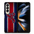 ATLANTA BRAVES MLB LOGO STRIPS Samsung Galaxy Z Fold 4 Case Cover