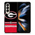 GEORGIA BULDOGS STRIPS Samsung Galaxy Z Fold 4 Case Cover