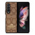 COACH NEW YORK PATTERN BROWN Samsung Galaxy Z Fold 3 Case Cover