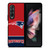 NEW ENGLAND PATRIOTS STRIPS FOOTBALL LOGO Samsung Galaxy Z Fold 3 Case Cover