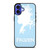 FROZEN LIGHT BLUE SILHOUETTE iPhone 16 Case