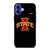 IOWA STATE FOOTBALL BLACK WALLPAPER iPhone 16 Case