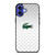LACOSTE SILVER PATTERN iPhone 16 Case