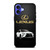 LEXUS WHITE CAR GOLD LOGO iPhone 16 Case