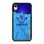 ADIDAS LOGO BLUE LIQUID iPhone XR Case