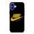 NIKE YELLOW ROPE LOGO iPhone 16 Case